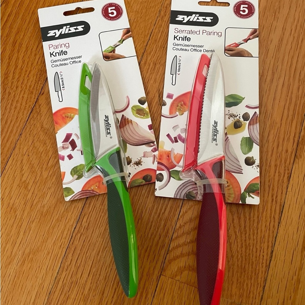 Zyliss Red and Green Paring Knife Set